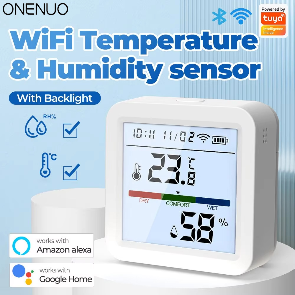 Tuya Sensor Kelembaban Suhu Wi - Digital Hygrometer Probe ulasan dan harga