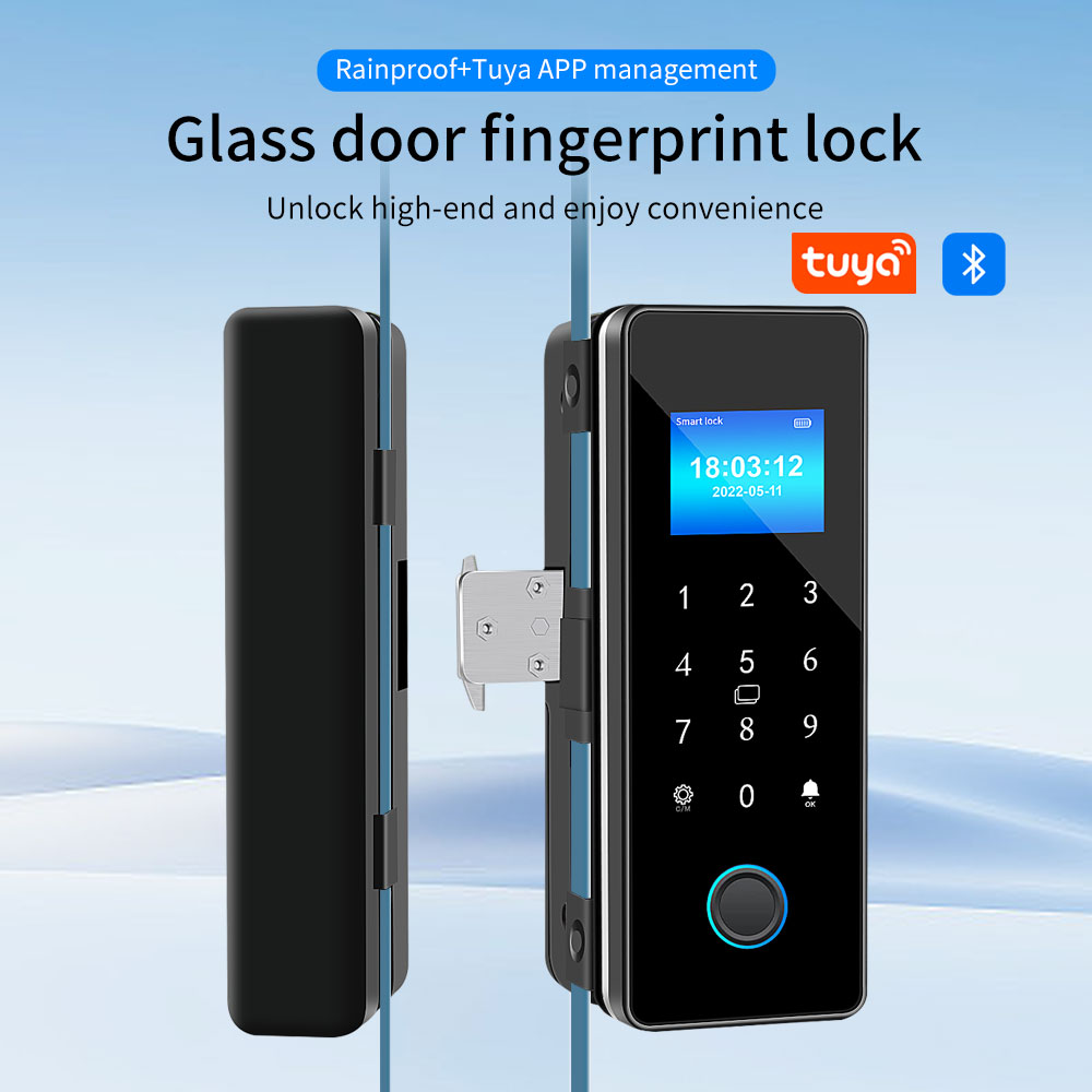 Kunci pintu kaca Tuya, kunci p - Glass Door Hinge ulasan dan harga