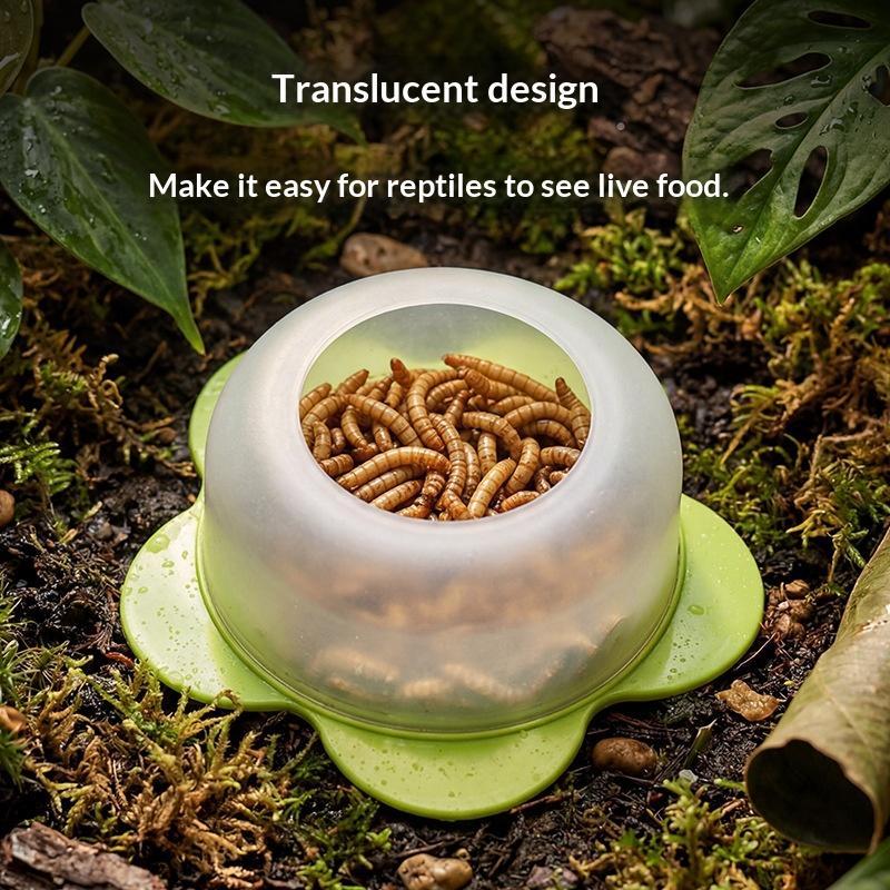 1Pc Mangkuk Makanan Reptil ABS - Water Dish Reptile ulasan dan harga